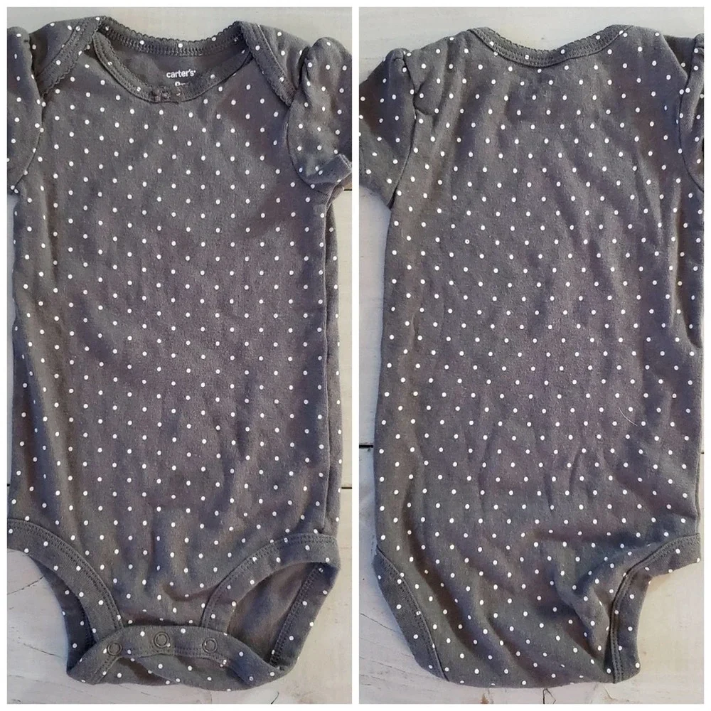 Onesie Bundle 9 month Yellow Blue Gray